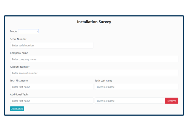 Installation Survey